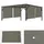 MCW Ersatzbezug für Dach Pergola Pavillon Beja 1 Stück 2,72 x 4,96 m Taupe