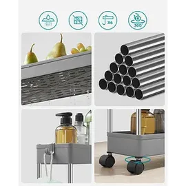 Songmics Nischenwagen grau 40,0 x 12,5 cm