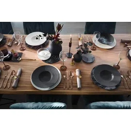 Villeroy & Boch Manufacture Rock Kombiservice 12-tlg. schwarz