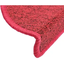 vidaXL 15 Stk. Treppenmatten Bordeauxrot 56 x 17 x 3 cm