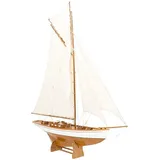 aubaho Modellschiff Segelyacht Yacht Holz Schiff Boot Segelschiff 135cm kein Bausatz