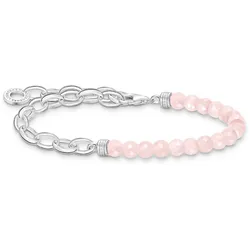 Thomas Sabo A2098-034-9-L17 Armband für Charms Silber und Rosafarbene Beads