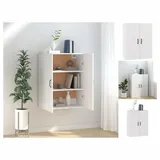 vidaXL Hängeschrank Weiß 69,5x34x90 cm Holzwerkstoff