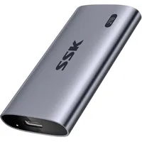 SSK Portable SSD 2 TB, Externe Festplatte SSD bis zu 2000 MB/s, USB 3.2 Gen2x2 Tragbare NVMe External Solid State Drives für iPhone 15/16 PRO/Mac/Pro/OTG-Telefon/Laptops, Wasser und Staubschutz