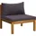 vidaXL Garten-Lounge-Set 6-tlg. grau Akazie