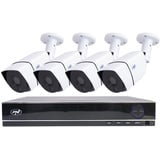 PNI Paket AHD PNI House PTZ1300 Full HD-Videoüberwachungspaket – NVR und 4 Außenkameras 2 MP Full HD 108, Netzwerkkamera,