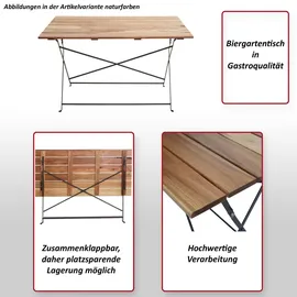 MCW J40 Biergartentisch 120 x 60 x 75 cm Naturfarben