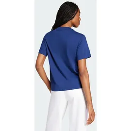 adidas Essentials 3-Streifen Cotton Kurzarm-T-Shirt Dark Blue / White S