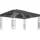 vidaXL Pavillon mit LED-Lichterkette 3x4 m Anthrazit Stoff