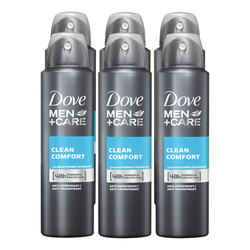 Dove Men Deospray Clean Comfort 150 ml, 6er Pack
