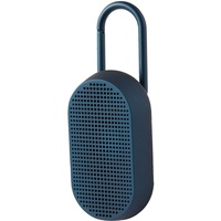 Lexon MINO T Bluetooth-Lautsprecher mit Karabiner, wasserabweisend (Dunkelblau)