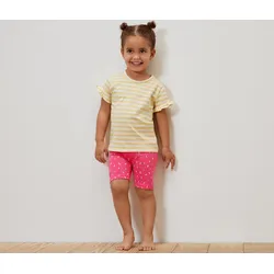 Tchibo - 2 Kinder-Radler-Leggings - Baby - Gr. 62/68 - gelb