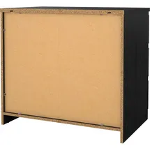 VCM ebuy24 Kommode 3 Schubladen Schwarze Struktur.