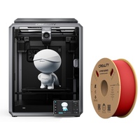 Creality K1 3D Drucker mit Creality 3D 1 Kg 1,75-mm Hochgeschwindigkeits PLA Filament(600mm/s) (Rot)