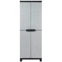 Kreher Hochwertiger Kunststoffschrank der Elite-Serie mit 4 verstellbaren Einlegeböden
