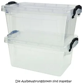 CENTI Warenhandels GmbH Centi Aufbewahrungsbox 11,5 x 26 x 17 cm 1-tlg. transparent