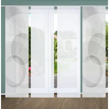 home in green Schiebevorhang ¦ grau ¦ Synthetik ¦ Maße (cm): B: 60 H: 245