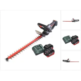 Metabo HS 18 LTX 65 Akku Heckenschere 18 V 63 cm + 2x Akku 8,0 Ah + Ladegerät