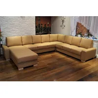 Super große 9 Sitzer U-Form Echtleder Ecksofa Echt Leder Sofa Couch Eckcouch