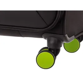 Franky Koffer-Set 3-tlg. schwarz/neongreen