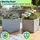 ethick Blumentopf Quadratisch 38 38 x 38 x 32 cm Beton-Grau