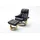 InnoSeat Relaxsessel CALGARY XXL Leder 97 x 110 x 180 cm Schwarz mit Hocker