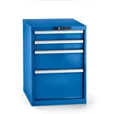 Certeo Lista Schubladenschrank 27x36E (BxTxH) 564x725x800mm KEY Lock R7035