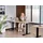 Beliani Schreibtisch Elektrisch höhenverstellbar DESTINES Schwarz / Hellbraun 180 cm 72 cm