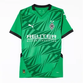 Puma Borussia Mönchengladbach Auswärtstrikot 2024/25 mit Sponsor Herren 07 archive green/white XXL