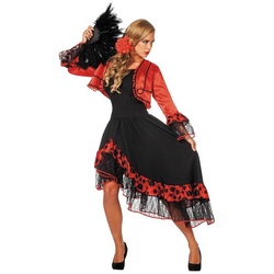 Metamorph Kostüm Flamencotänzerin, Kleid und Bolero bitten zum Tanz schwarz 42