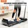 Vevor Laufband unter den Schreibtisch, Laufband zum Arbeiten, klappbares Laufband mit 120 kg Tragkraft, tragbares 2 in 1 Pad mit 2,5 PS, Griffstange Fernbedienung Led-anzeige 1-12 km/h,