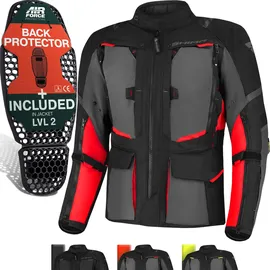 SHIMA HERO 2.0 wasserdichte Jacke schwarz-rot,