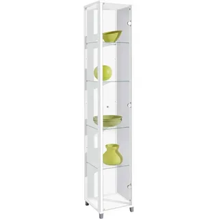 fif Möbel Glasvitrine schmal in 7 Farben