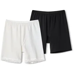 Tchibo - 2 Radler-Shorts - Damen - Gr. XXL - schwarz
