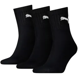 Kurzsocken PUMA "Socken 3er Pack", Herren, Gr. 43-46, schwarz, Obermaterial: 78% Baumwolle CO. 18% Polyester PES. 2% Polyamid PA. 2% Elasthan EL., Socken