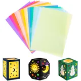 20 Blatt Transparentpapier Bunt A4, Pergamentpapier Zum Bedrucken Bunt