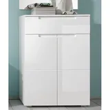 Avanti Trendstore SPICE 70 x 101 x 40 cm 2 Türen 1 Schublade weiß hochglanz / weiß matt