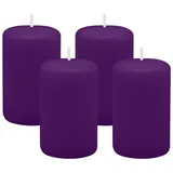 Kopschitz Kerzen Adventskranzkerzen 4 St. Ø 50 x 80 mm lila