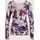 Madeleine Feinstrickpullover mit floralem Print Grau 40