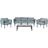Beliani Lounge Set 5-tlg. Schwarz