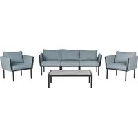 Beliani Lounge Set 5-tlg. Schwarz