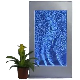 JVmoebel Wandpaneel Wandpaneel LED Wasserwand Wasser Blasen Wand Waterwall SOFORT, (1-tlg., Wasserwand) Made in Europa weiß