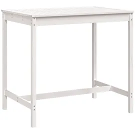 vidaXL Gartentisch 121 x 82,5 x 110 cm Weiß