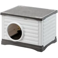 Ferplast Hundehütte 54 x 43 x 38,5 cm Kunststoff Grau