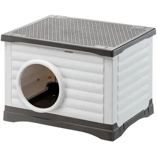 Ferplast Hundehütte 54 x 43 x 38,5 cm Kunststoff Grau