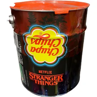 Chupa Chups Stranger Things 150 Stück Lutscher Metalldose Limited Edition Gamescon