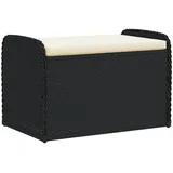 vidaXL Sitzbank 80 x 51 x 52 cm Schwarz