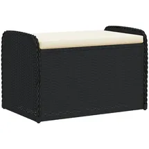 vidaXL Sitzbank 80 x 51 x 52 cm Schwarz