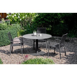 Niehoff Klapptisch Bistro anthrazit rund - 70 cm rund HPL Graphit-Design