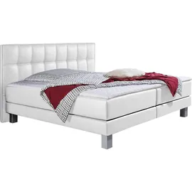 Home Affaire Boxspringbett HOME AFFAIRE "Tavira", weiß, B:107cm L:208cm, Komplettbetten, Boxspringbett, in 4 Breiten, 4 Farben und 3 Matratzenarten, incl. Topper
